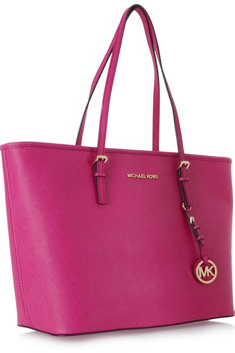 michael kors bag pink and white|michael kors pink tote bags.